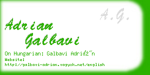 adrian galbavi business card